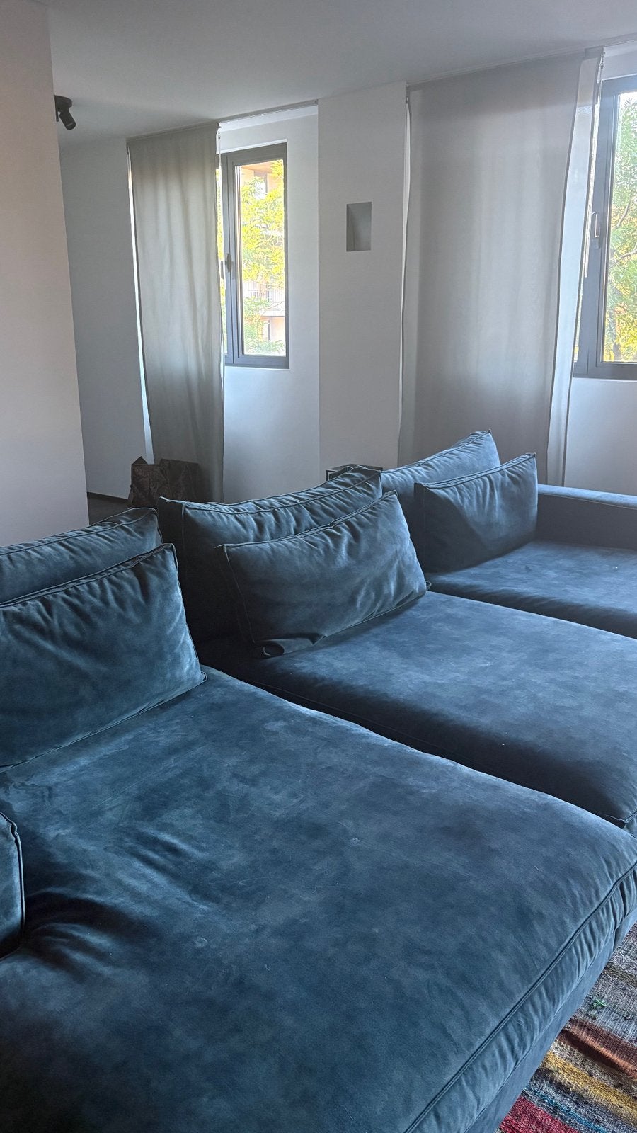 Grand banc de salon, Maison & Meubles, 150 cm ou plus, Comme neuf, Enlèvement, Modern