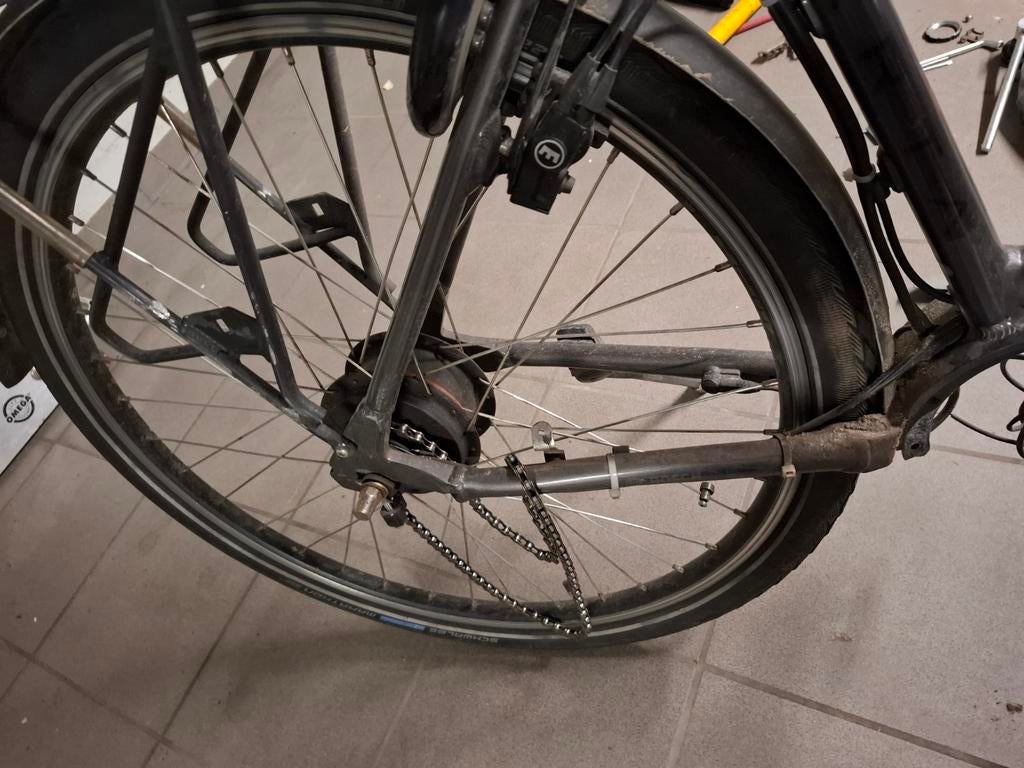 Nuvinci n360 achterwiel, Ophalen