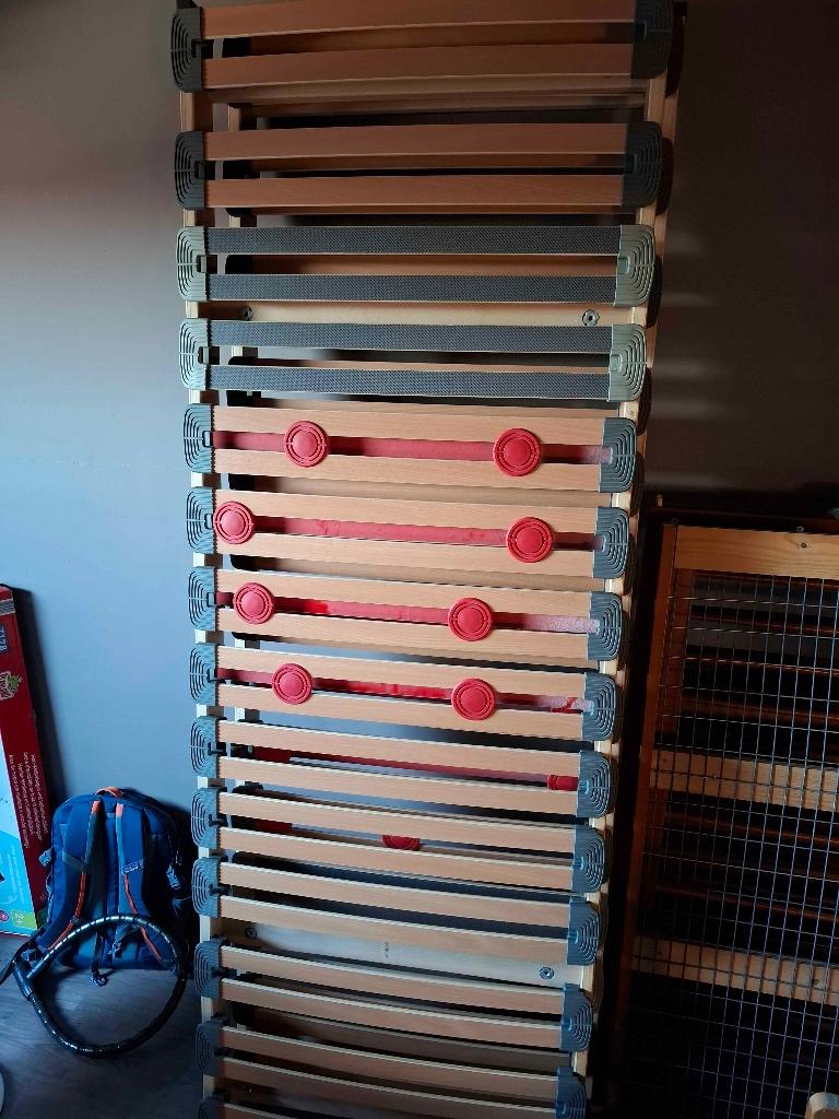 2 Verstelbare Lattenbodems Twijfelaar (190x70), Huis en Inrichting, Slaapkamer | Matrassen en Bedbodems, Ophalen, 70 cm of minder