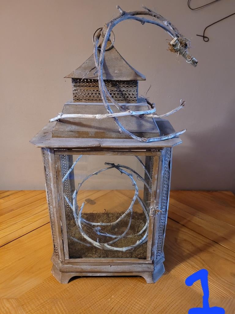 Lanterne en métal pour décoration., Ophalen, Metaal