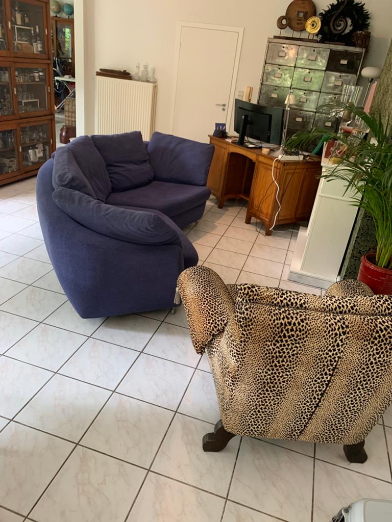 Design zetel, Huis en Inrichting, Ophalen, Zo goed als nieuw, Stof