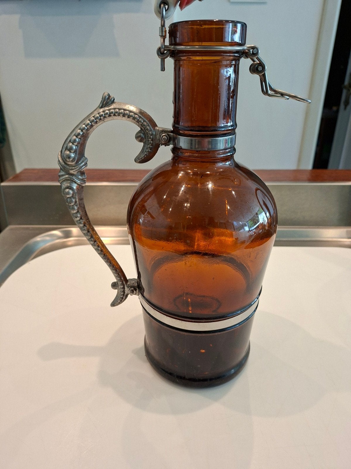 Bierfles muster geschützt 2 Liter, Verzamelen, Ophalen, Gebruikt, Flesje(s)