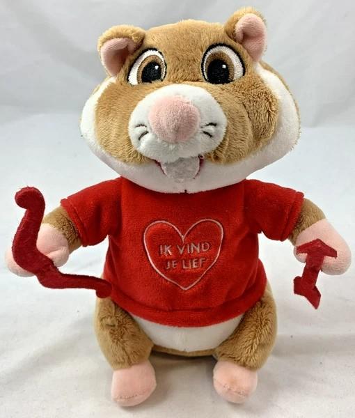 Albert Heijn AH Pluche Hamster Cupido Valentijn 2019 Knuffel, Hamster, Zo goed als nieuw, Middelgroot (20 tot 80 cm), Bruin