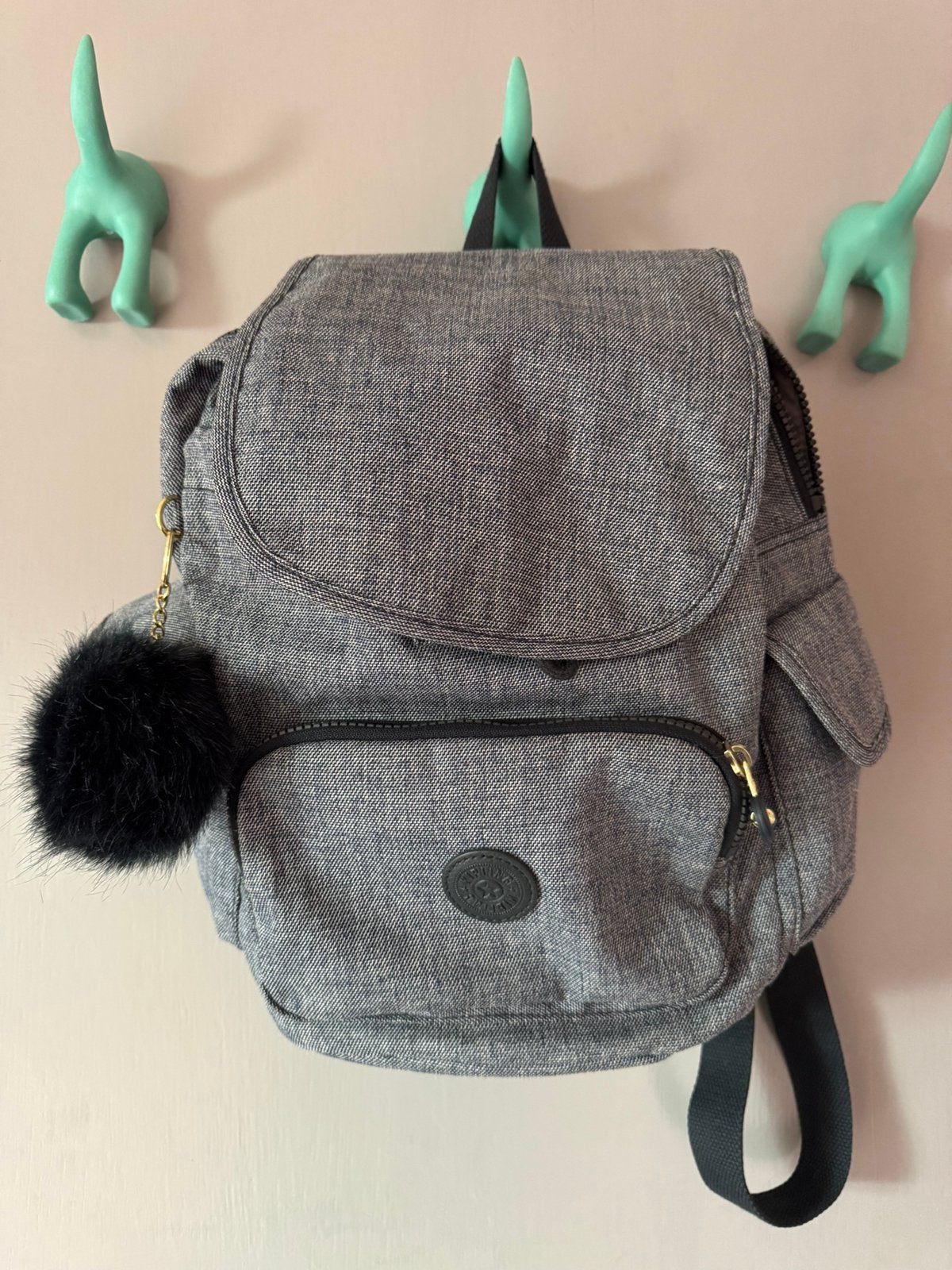 Kipling k15641-f27 city pack S coton jeans rugzak, Ophalen of Verzenden, Gebruikt, Kipling
