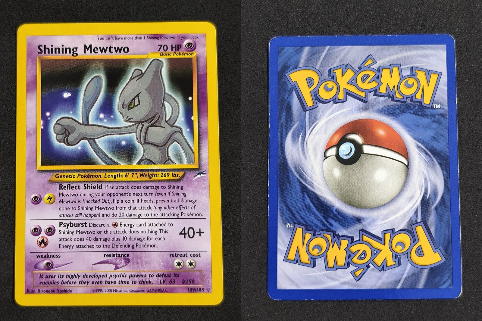 Shining Mewtwo 109 (Neo Destiny), Ophalen, Gebruikt