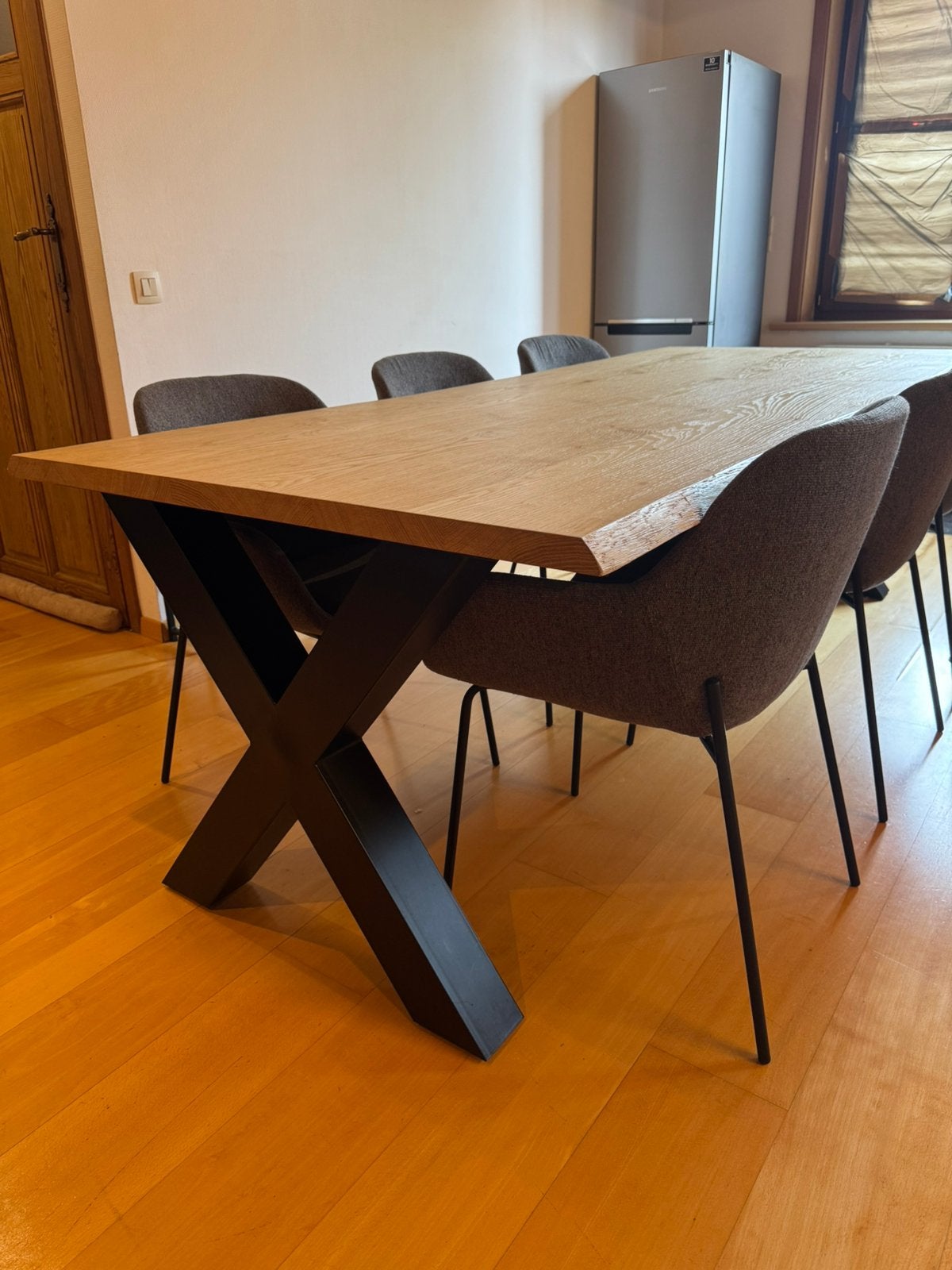 Table à manger avec 6 chaises, Enlèvement, Comme neuf