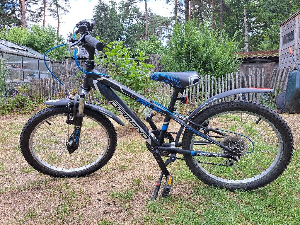 Jongensfiets, Fietsen en Brommers, Fietsen | Jongens, Gebruikt, Velgrem, Versnellingen, 20 inch
