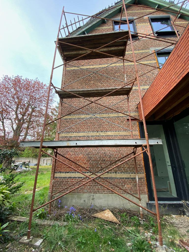 Grote Steiger/stelling, Doe-het-zelf en Bouw, Steigers, Gebruikt, Gevelsteiger, 5 meter of hoger, Ophalen