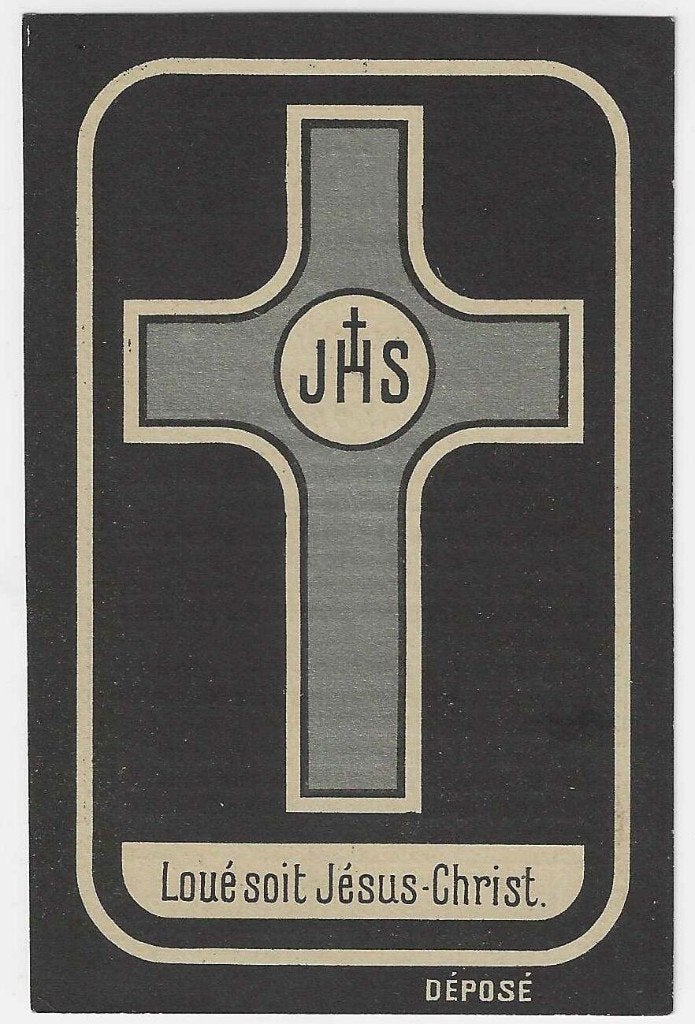 Henri Castiaux, ? 1805 - Sautin 1887, Enlèvement ou Envoi, Image pieuse