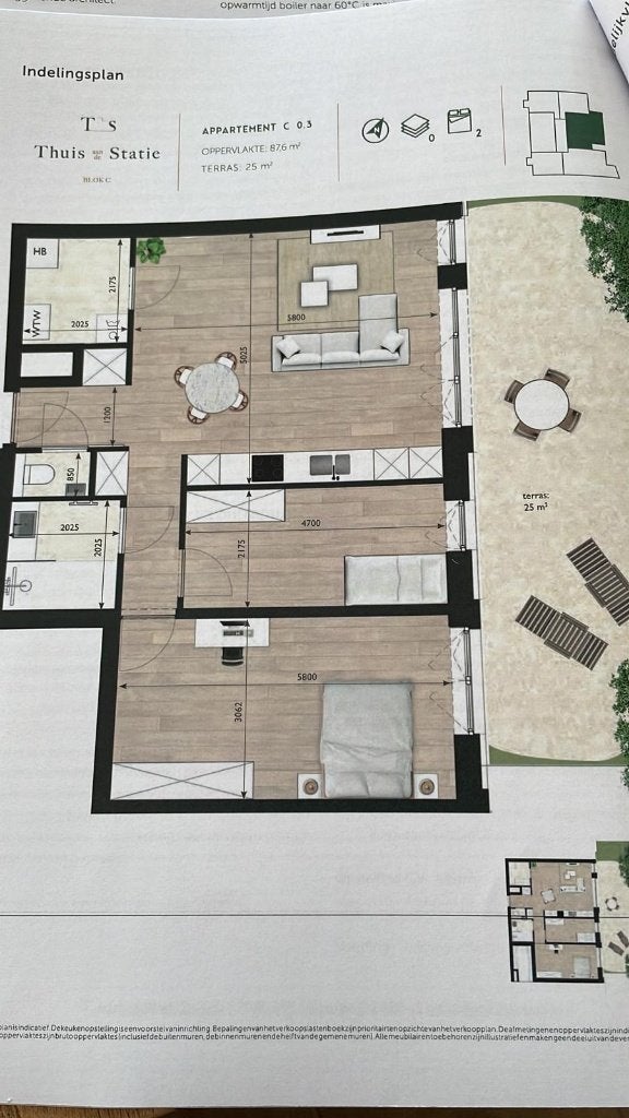 Appartement 2 te huur Deinze, 50 m² of meer, Provincie Oost-Vlaanderen