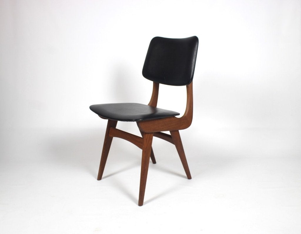 vintage eetkamerstoel, stijl Louis Van Teeffelen, jaren '60, Ophalen