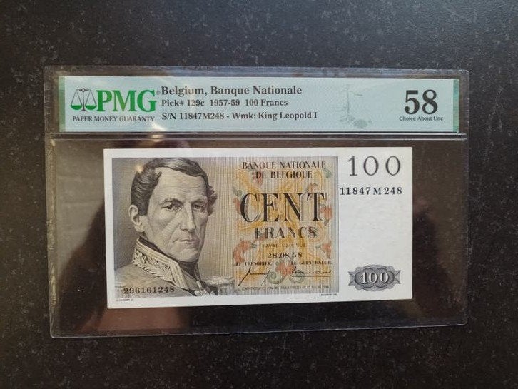 topkwaliteit 100 francs Eeuwfeest 1958!, Ophalen of Verzenden, Los biljet