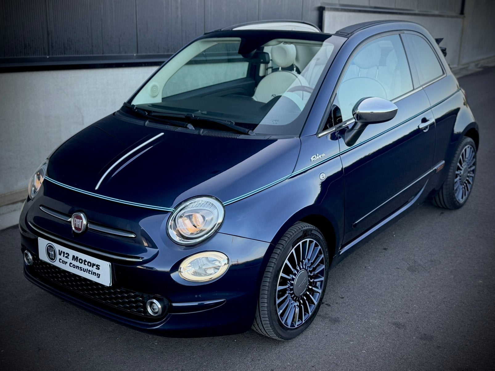 FIAT 500C RIVA CABRIOLET, Auto's, Bluetooth, Dealer onderhouden, Euro 6, Cabriolet