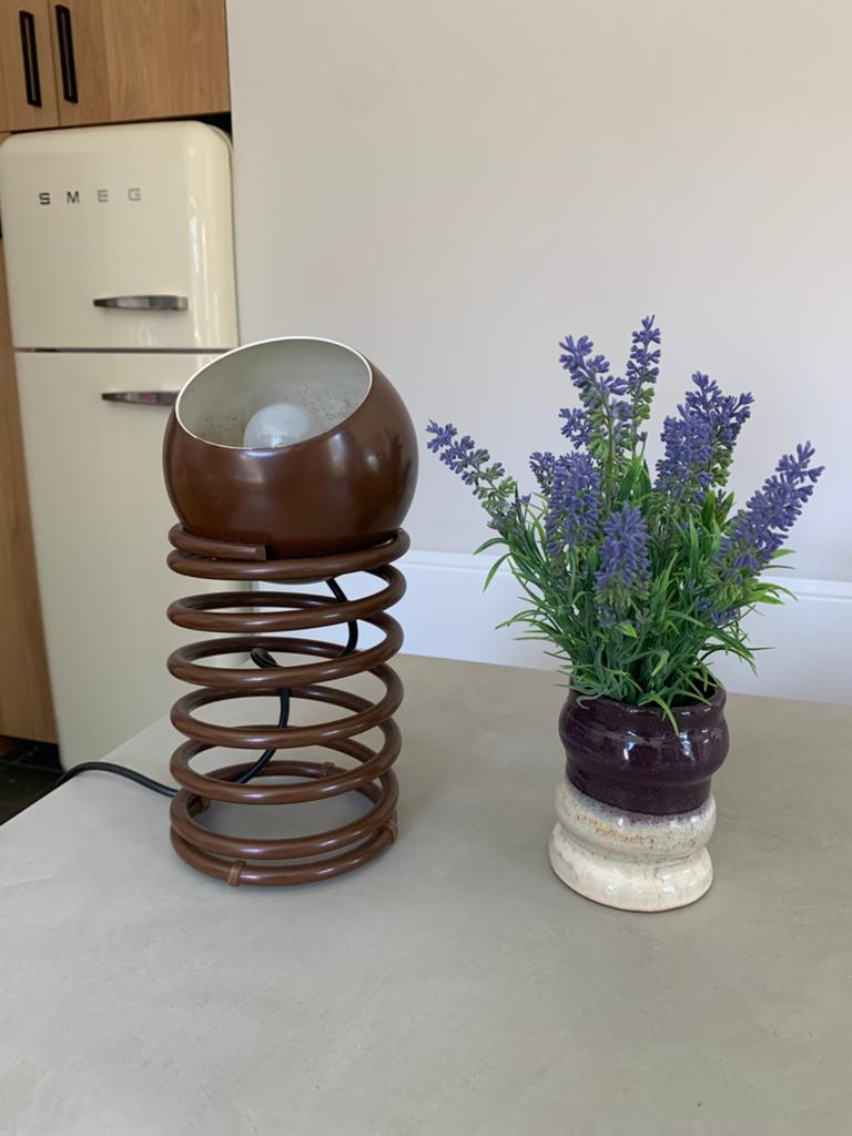 Lampe de bureau en spirale Vintage Space Age, Antiquités & Art, Antiquités | Éclairage, Enlèvement ou Envoi