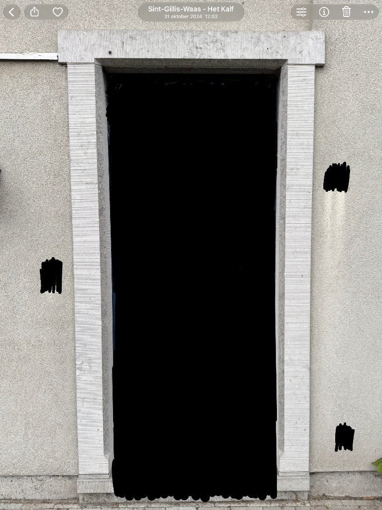 Massief arduinen / blauwstenen deurportaal te koop, Doe-het-zelf en Bouw, 80 tot 100 cm, 215 cm of meer, Ophalen of Verzenden