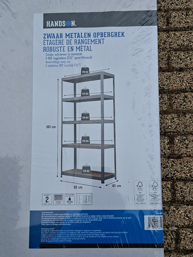 Metalen opbergrekken, Ophalen, Nieuw