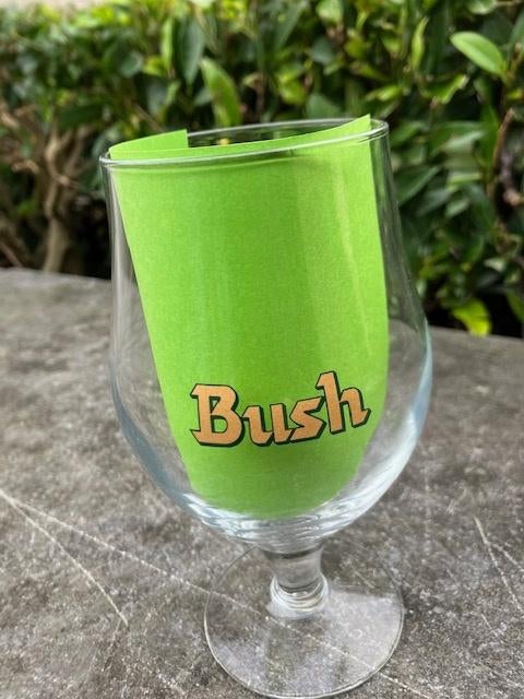 6 NOUVEAUX VERRES DE BIÈRE BUSH DANS  EMBALLAGE D'ORIGINE, Enlèvement ou Envoi, Neuf, Verre à bière