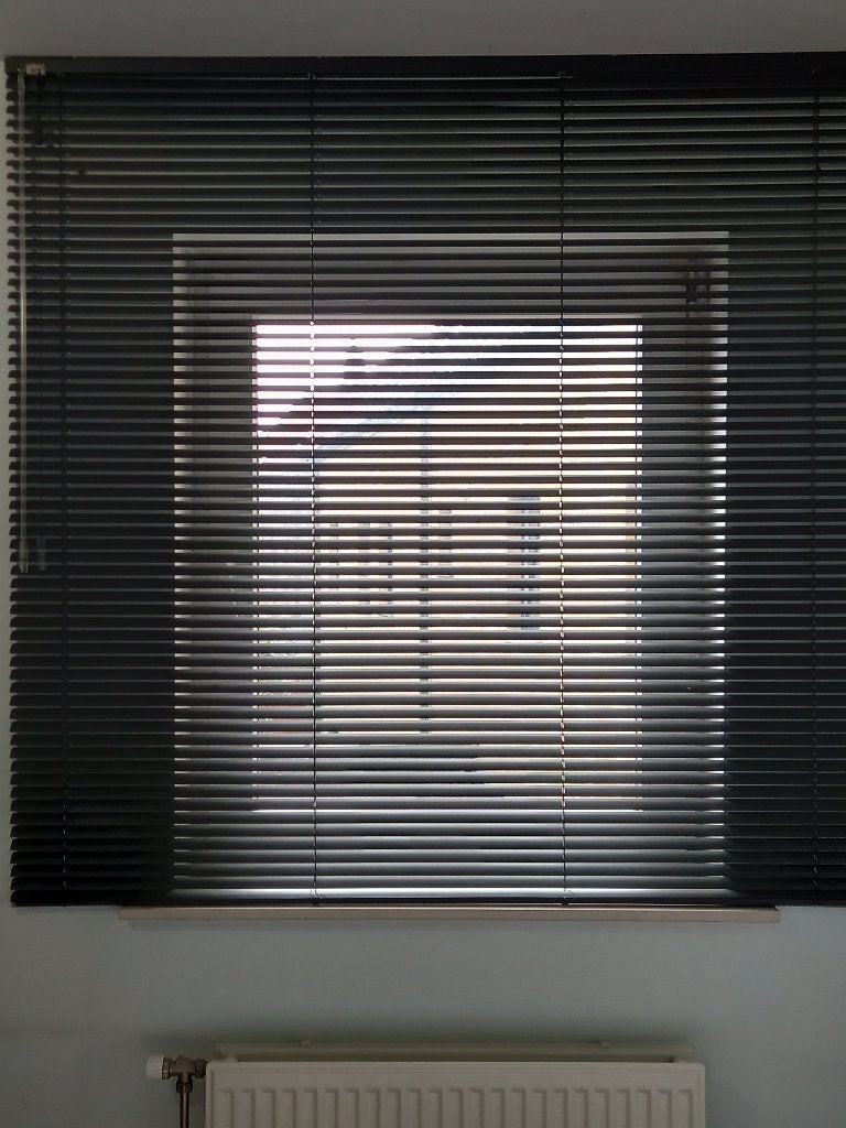 Rolgordijn aluminium antraciet L120xB182, Neuf, Moderne, Enlèvement, Gris