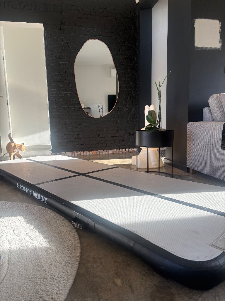 AirTrack Nordic 3m incl. Elektrische Pomp & Draagtas, Ophalen, Gebruikt, Zwart, Materiaal