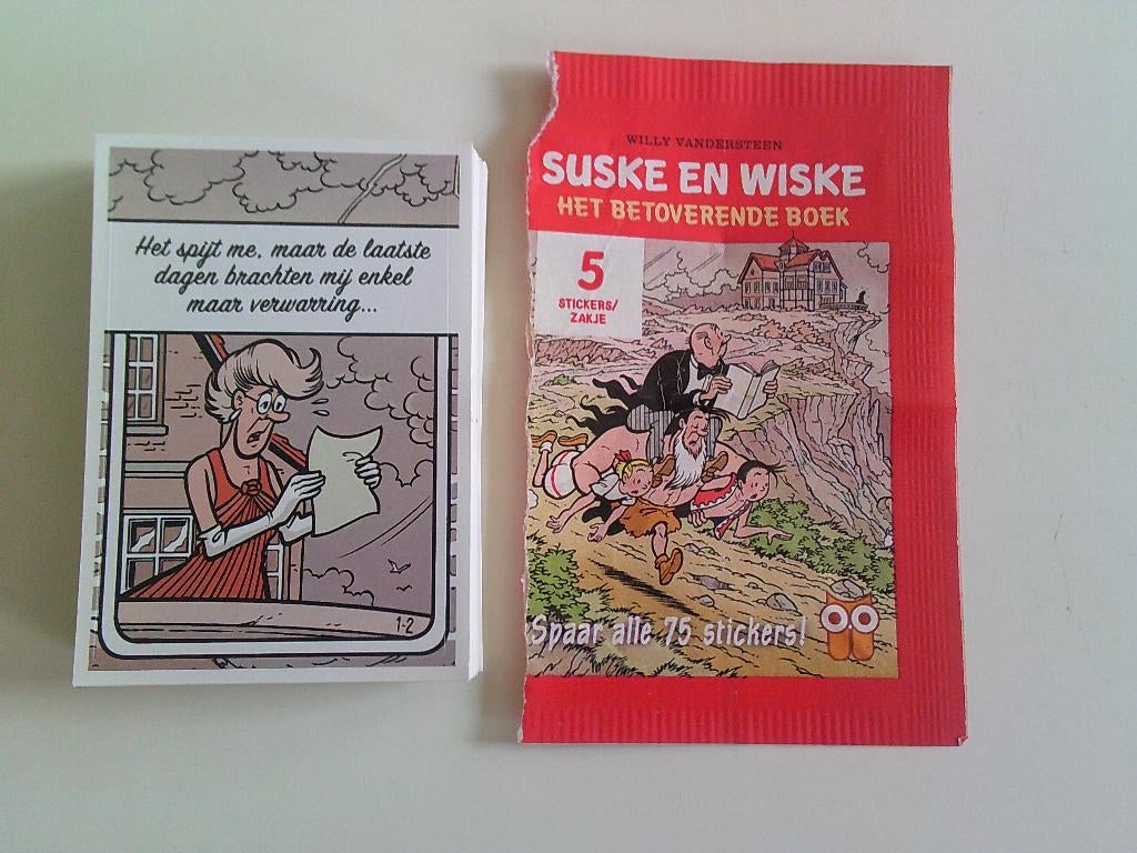 Volledig reeks van 75 stickers Suske en Wiske 2018, Verzamelen, Ophalen of Verzenden, Suske en Wiske