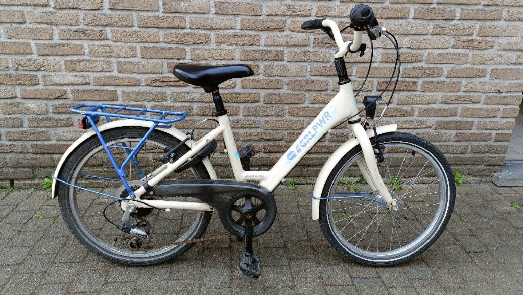 Meisjesfiets 20 inch, Fietsen en Brommers, Ophalen, Gebruikt, Velgrem, Versnellingen