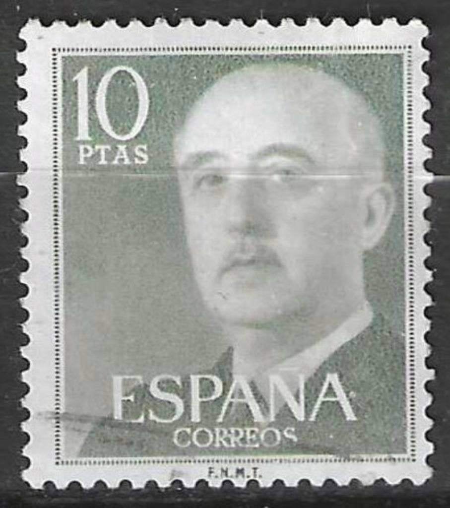 Espagne 1955-1958 - Yvert 869a - Général Franciso Fran (ST), Envoi, Affranchi
