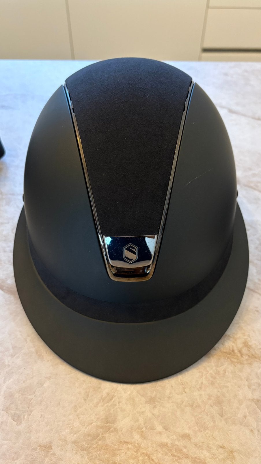 Samshield miss shield cap zwart, Dieren en Toebehoren, Ophalen of Verzenden, Zo goed als nieuw, Rijhelm/cap, Zwart