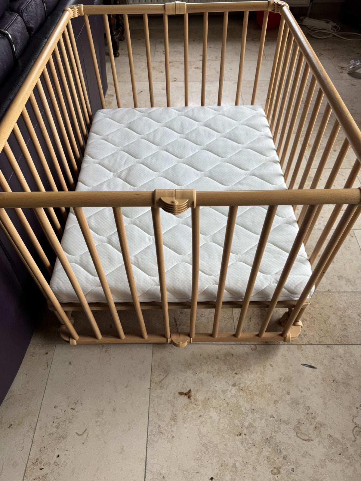 Housse imperméable Baby Park + matelas et housse régulière, Enlèvement, Comme neuf, Roulettes