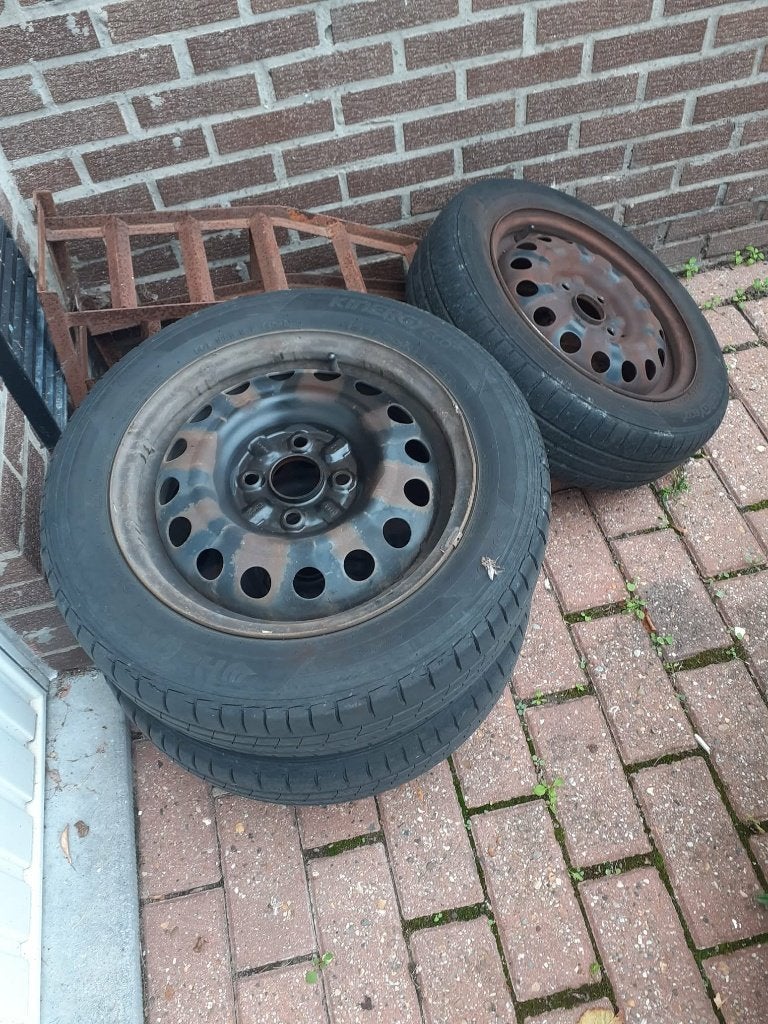Stalen auto velgen, Autos : Pièces & Accessoires, Pneus & Jantes, Enlèvement, Pneus été, Jante(s)