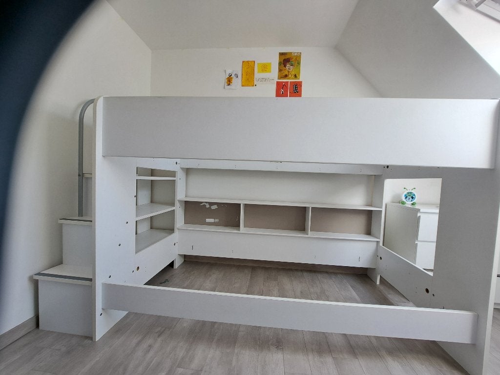 Stapelbed, Ophalen, Gebruikt, 90 cm, Stapelbed