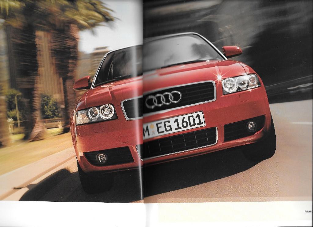 AUDI A4 CABRIOLET,  2002  folder & foto's, Ophalen of Verzenden, Zo goed als nieuw, Audi