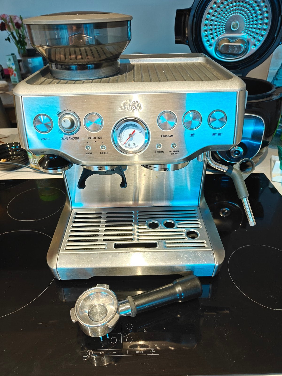 Solis Grind & Infuse Pro  – Voor de echte koffieliefhebber!, Elektronische apparatuur, Ophalen of Verzenden, Gebruikt
