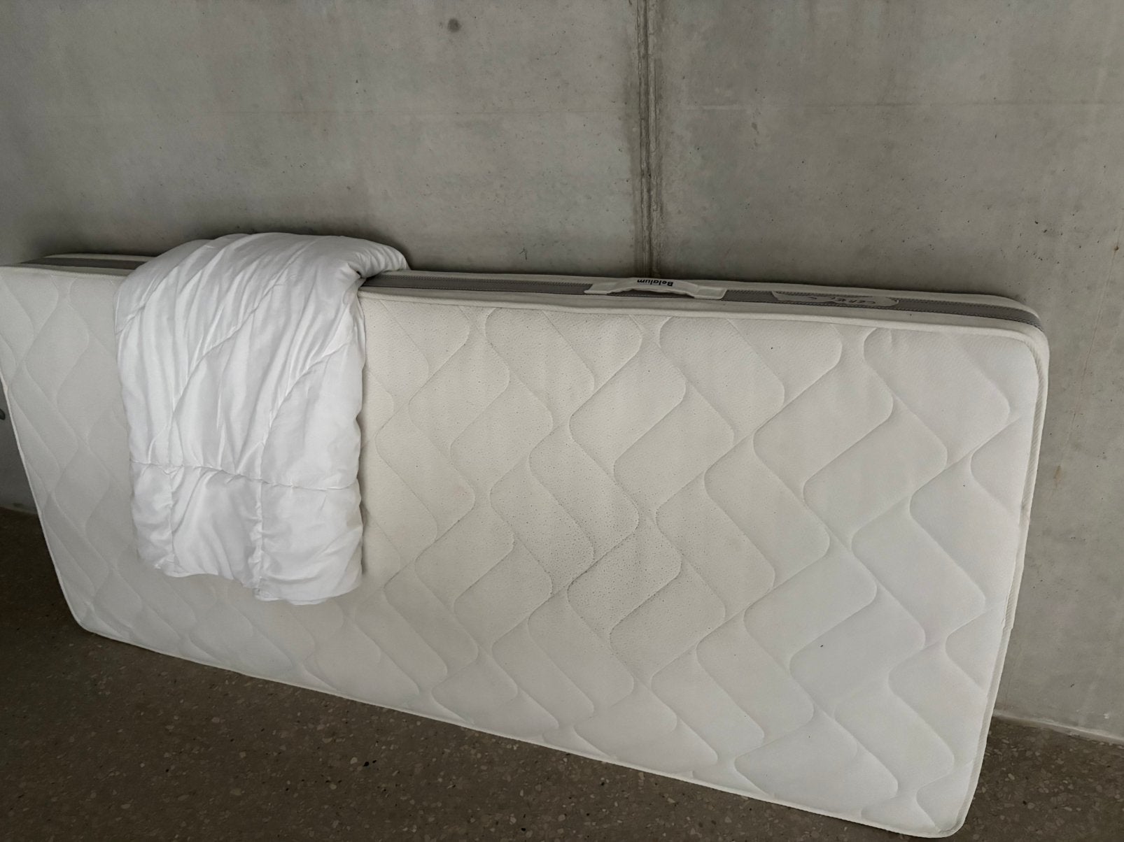 1-persoonsmatras + donsdeken, Ophalen, Gebruikt, 90 cm, Eenpersoons
