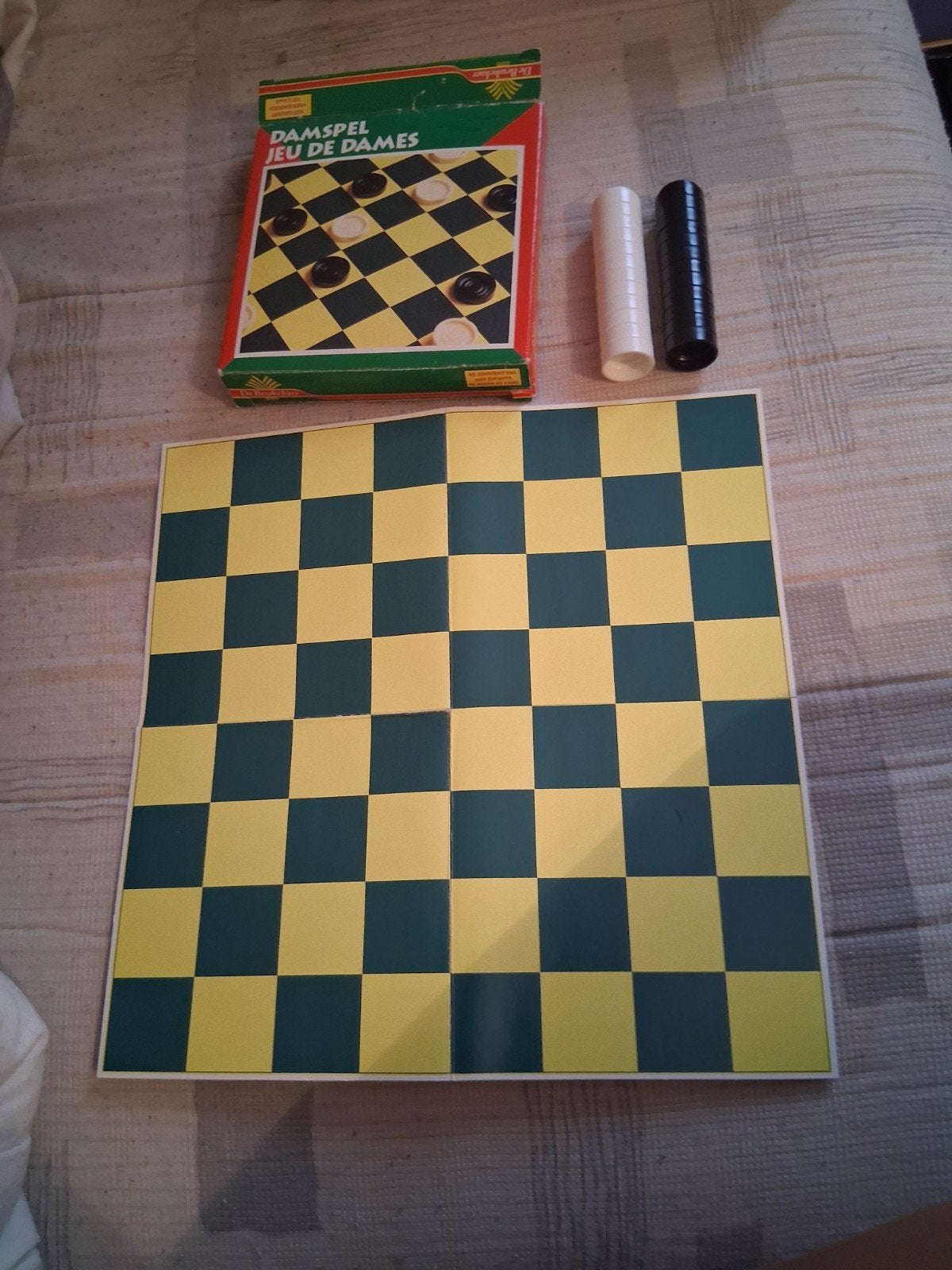 damspel, Jeu de voyage, De beukelaer, 1 ou 2 joueurs, Comme neuf