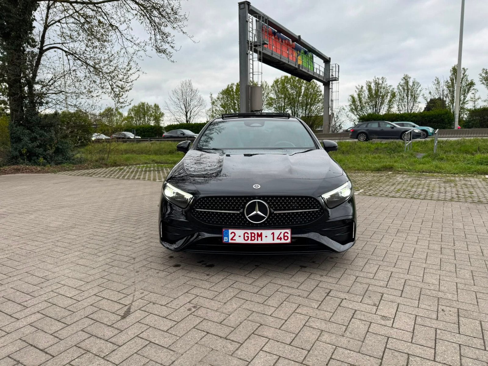 Mercedes A180d AMG-line, Auto's, Zwart, Diesel, 5 deurs, Particulier