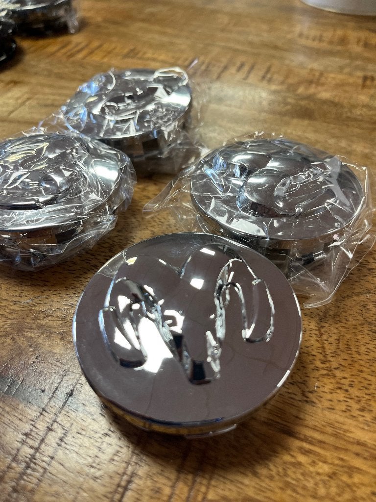 Naafdoppen dodge ram naafkappen chrome zwart velgen doopen, Ophalen of Verzenden, Nieuw