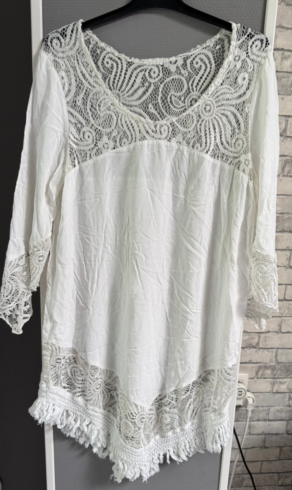 Robe de plage, Kleding | Dames, Topjes, Ophalen, Gedragen, Wit