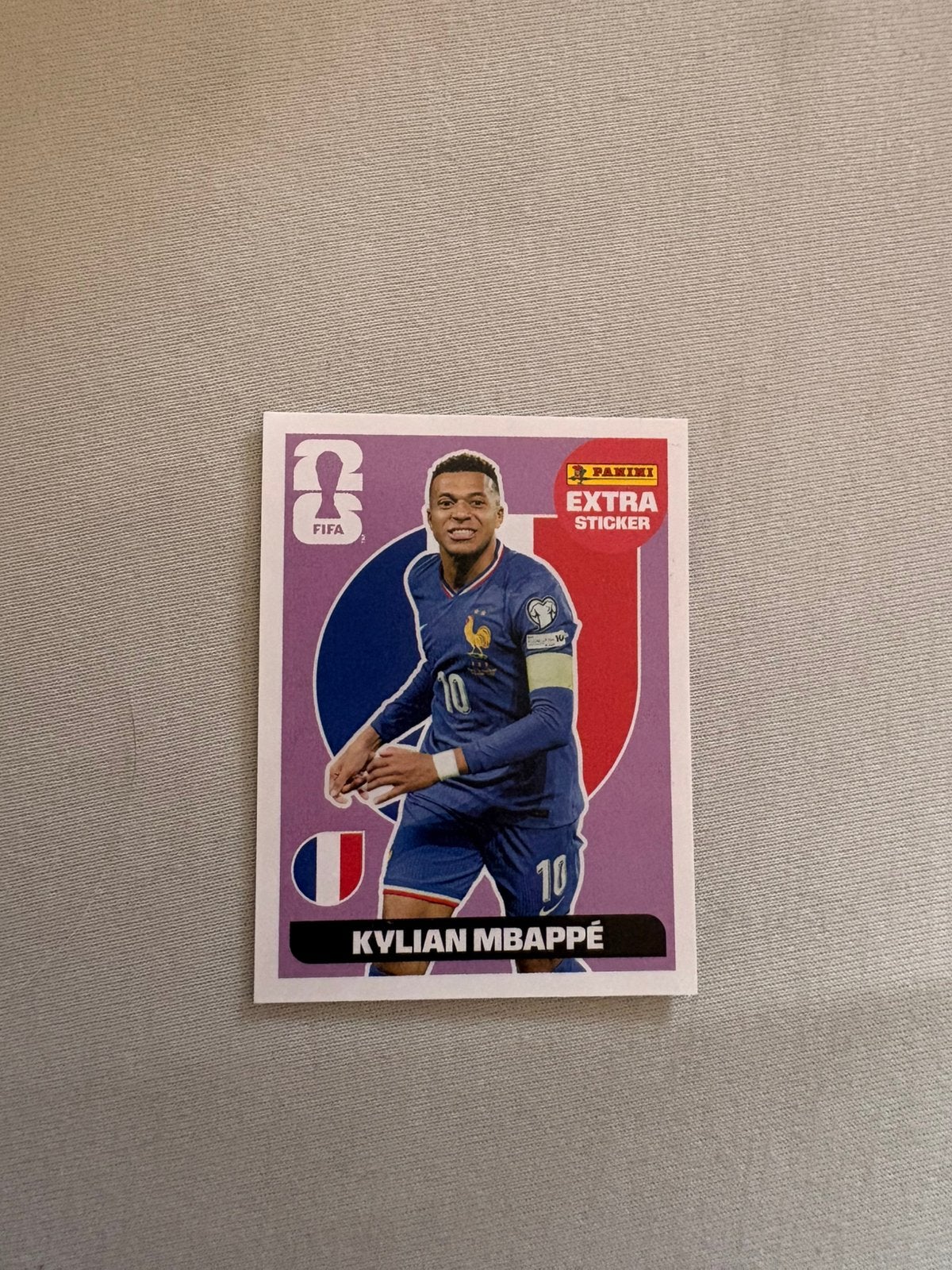 Kylian mbappé extra panini sticker, Ophalen, Zo goed als nieuw