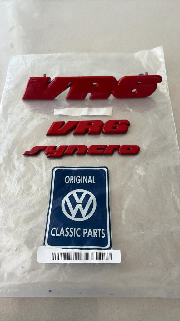 Logo vr6 + syncro d’origine vw, Enlèvement ou Envoi