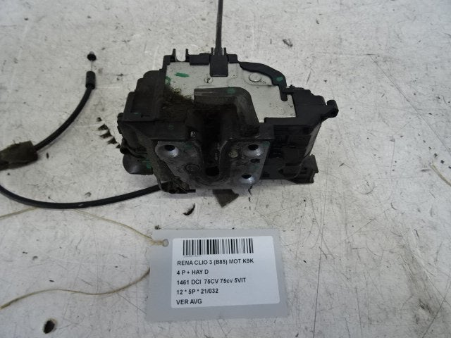 PORTIERSLOT LINKS VOOR Renault Clio III (BR / CR), Gebruikt, Voor, Renault