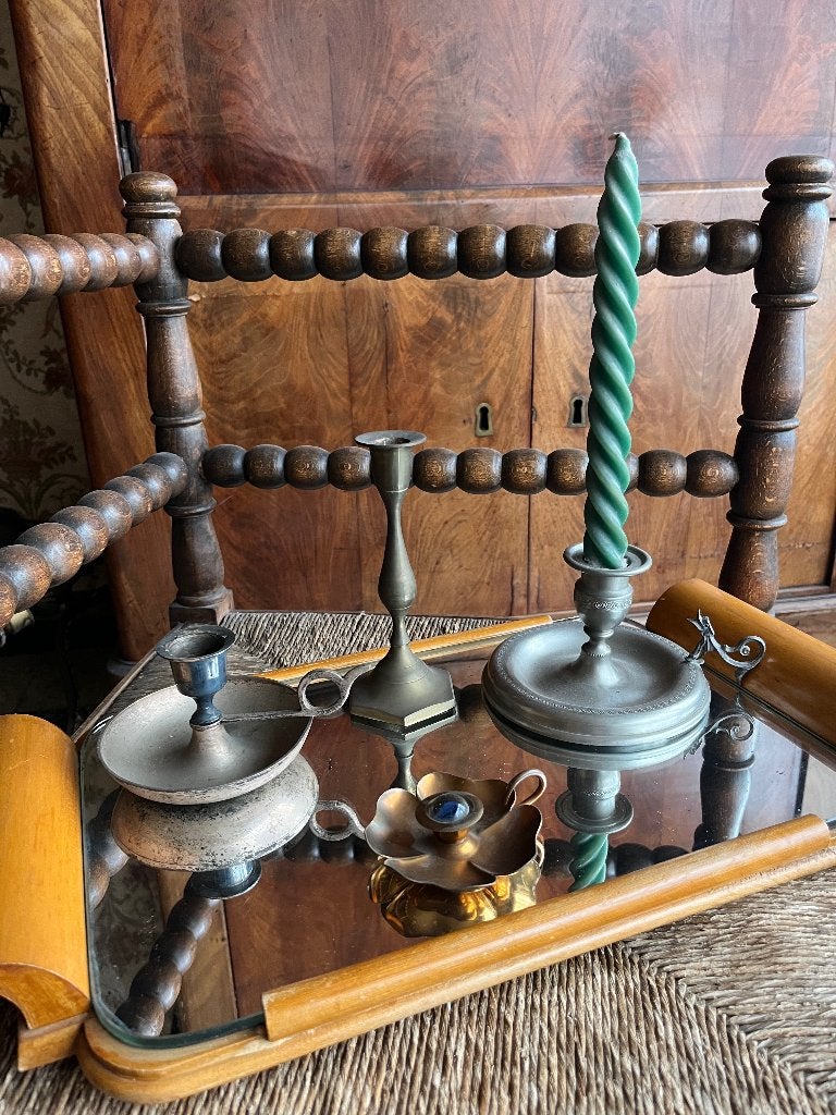 Lot de bougeoirs en étain, Antiquités & Art, Enlèvement ou Envoi, Autres matériaux