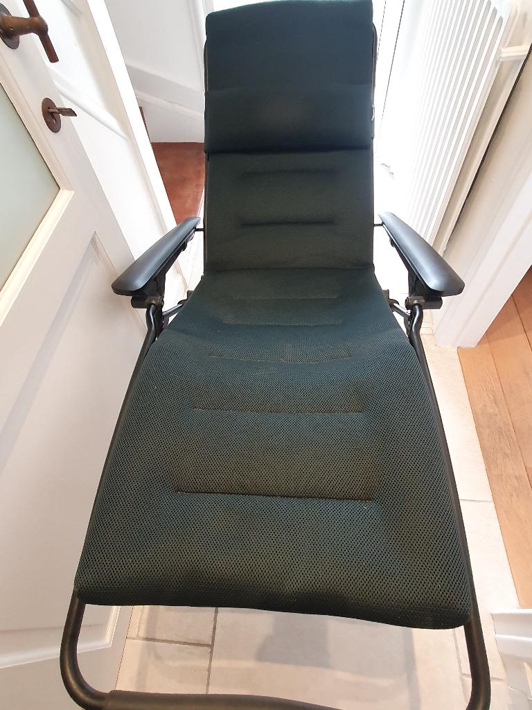 Transat Lafuma comme neuf. Valeur neuve 350€, Jardin & Terrasse, Enlèvement, Comme neuf, Pliant