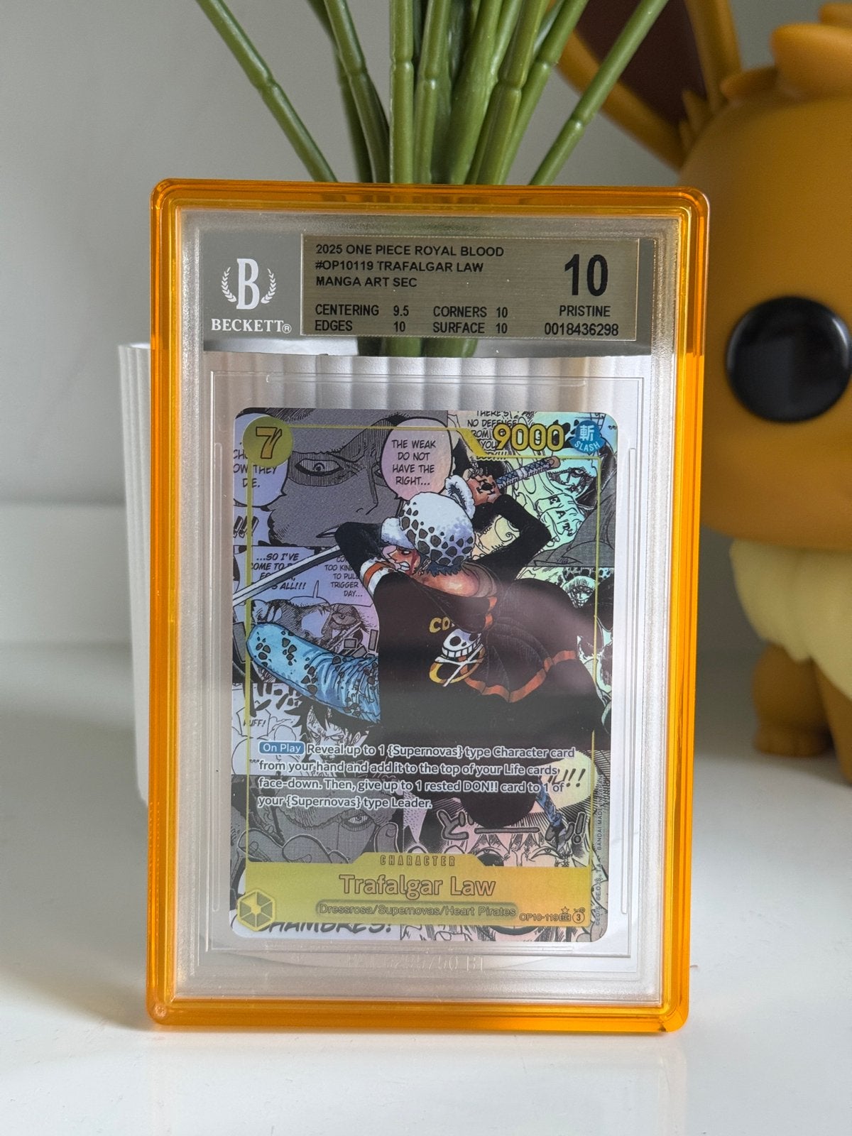 Trafalgar Law OP10-119 Manga BGS 10 One Piece Royal Blood, Hobby & Loisirs créatifs, Jeux de cartes à collectionner | Autre, Enlèvement