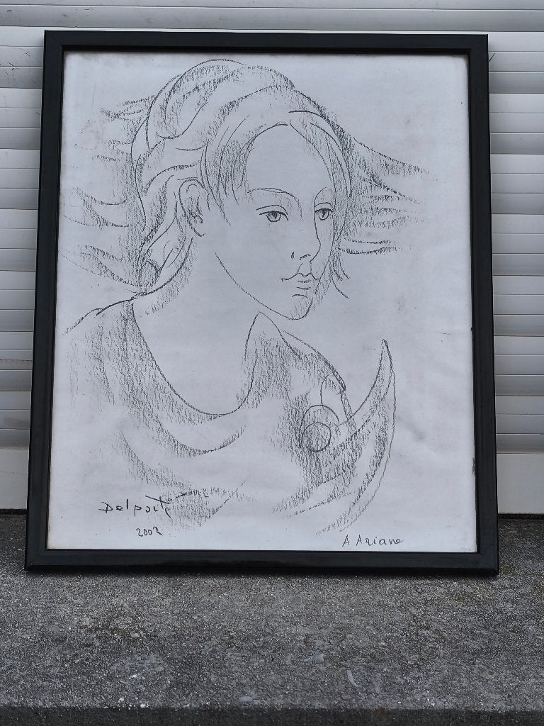 Dessin ariane signe charles delporte, Antiquités & Art, Art | Dessins & Photographie, Enlèvement ou Envoi