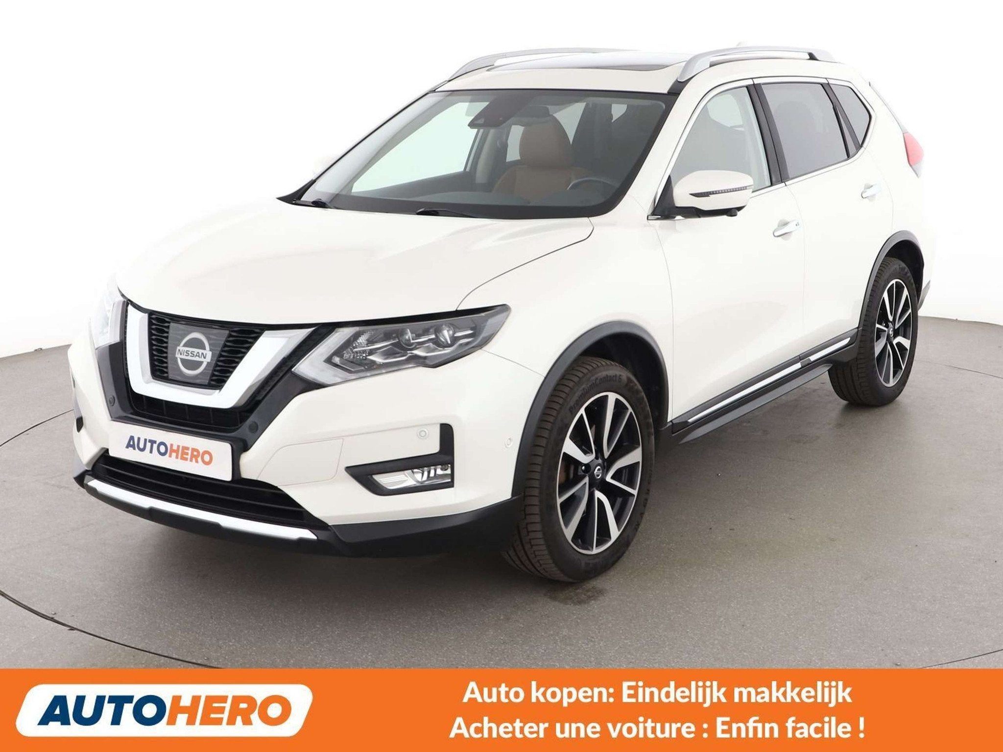 Nissan X-Trail 2.0 dCi Tekna 4x4 (bj 2018, automaat), Auto's, Wit, Leder, Bruin, SUV of Terreinwagen