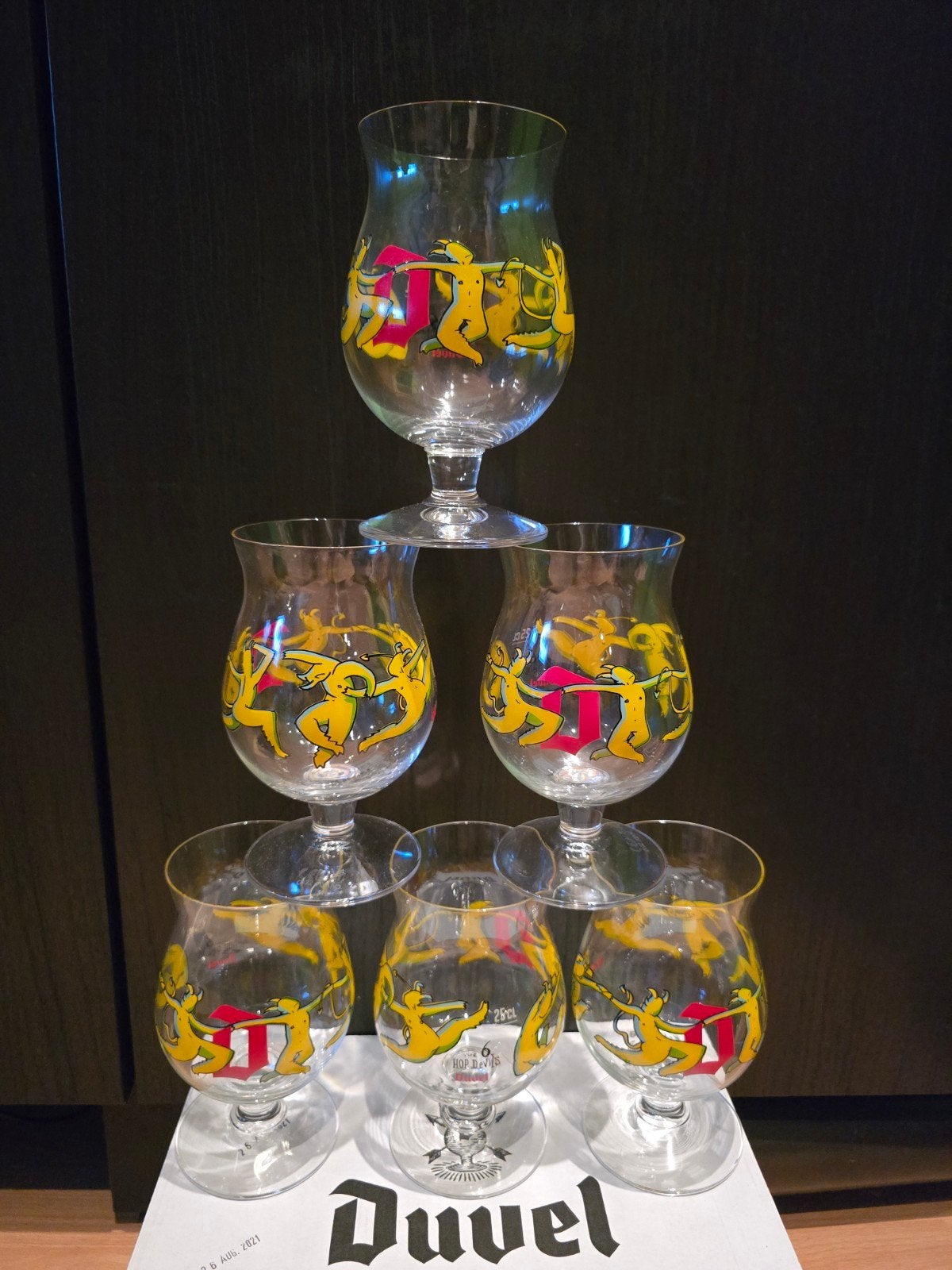 Duvel 666 glazen 10x, Verzamelen, Biermerken, Ophalen of Verzenden, Duvel