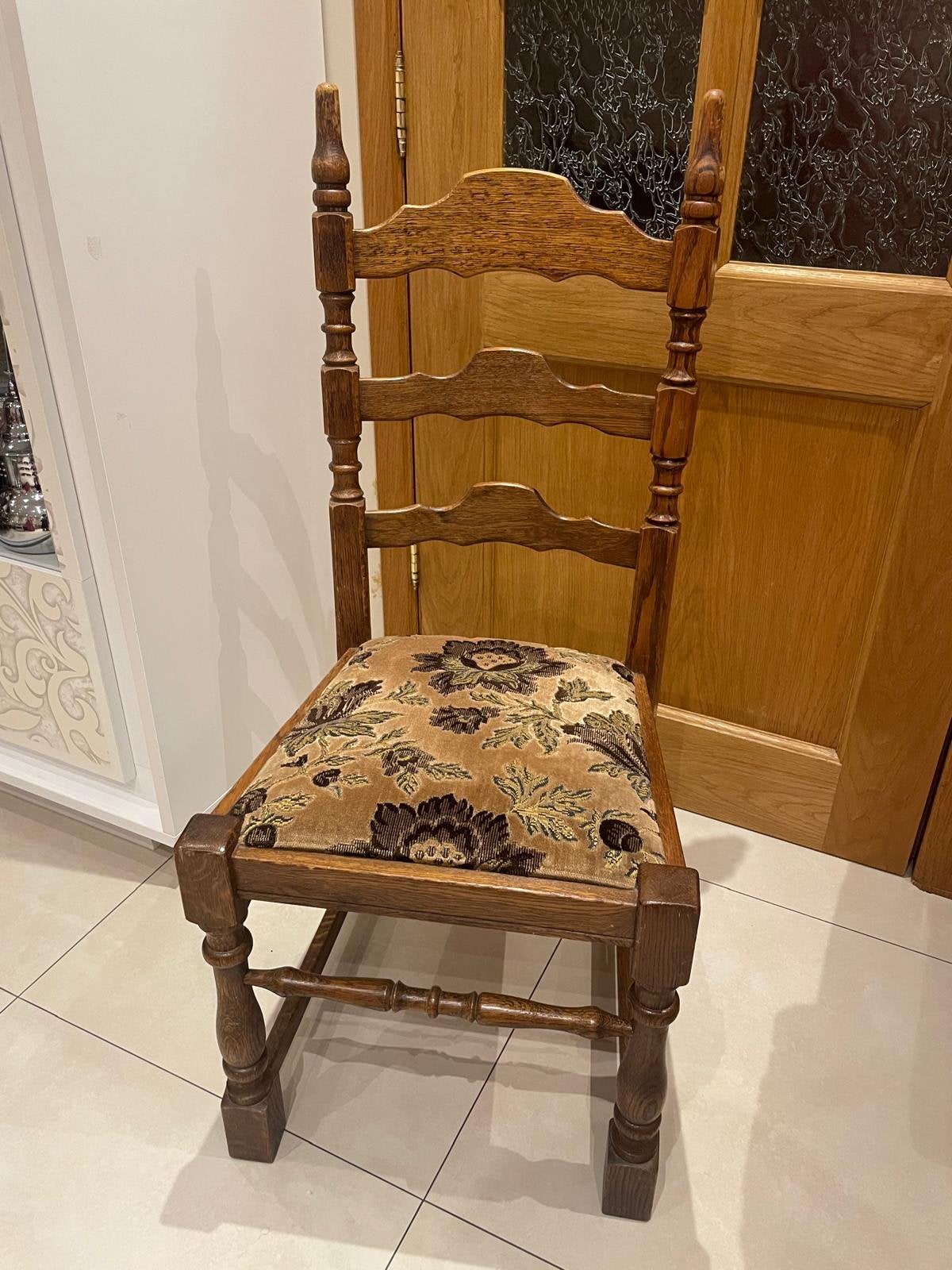Lot de 6 chaises en chêne massif à vendre, Enlèvement
