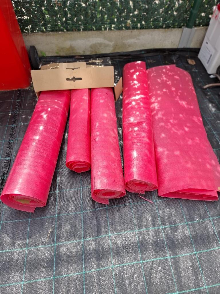 Ondervloer voor laminaat, Doe-het-zelf en Bouw, Ophalen, Kunststof, Gebruikt, 50 tot 150 cm