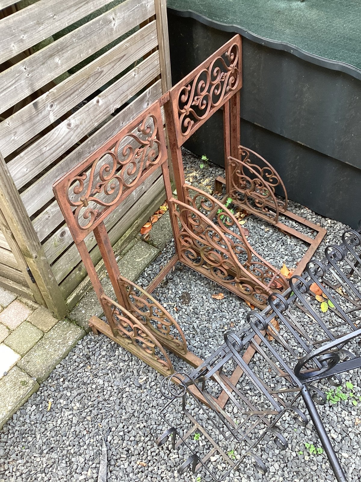 Gietijzeren fietsenrek, Ophalen, Gebruikt