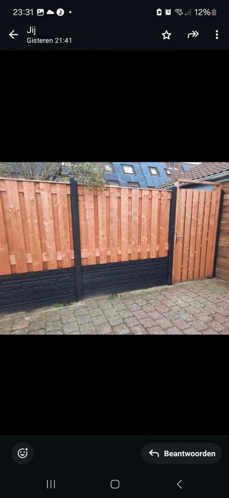 Schutting voordelig en vakkundig geplaatst, Ophalen of Verzenden, Nieuw, 6 meter of meer